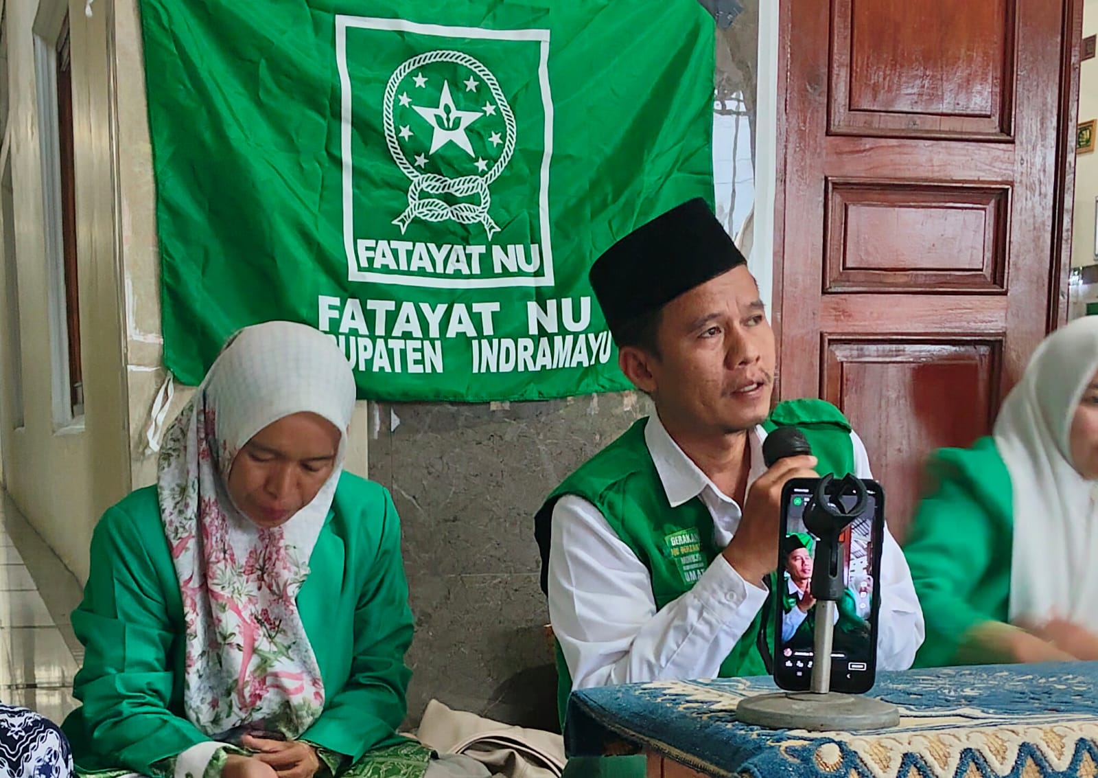 Sosialisasi Gerakan Koin NU Peduli di Masjid Uswatun Hasanah Desa Kalianyar Krangkeng
