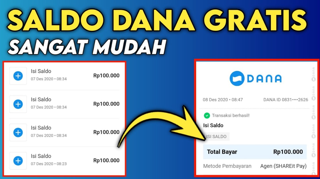 Selamat Nomor Kamu Berhak Mendapatkan Saldo DANA Gratis Hari Ini!