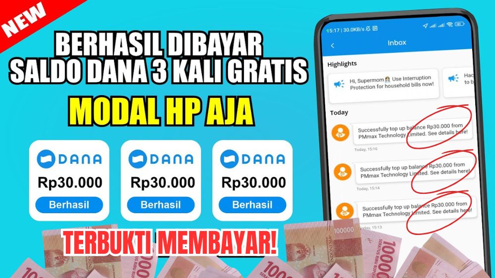 Begini Cara Dapat Saldo DANA Rp30 Ribu Berkali-Kali, Cuma Nonton Video Pendek dan Baca Berita Pakai HP