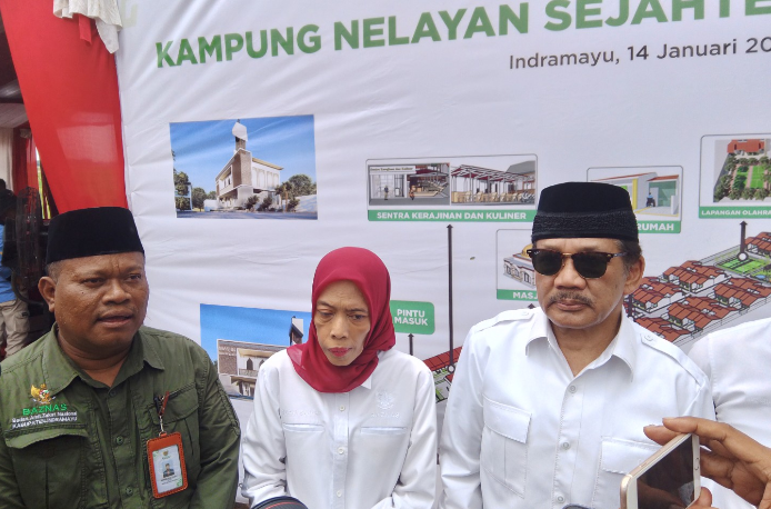 BAZNAS RI Salurkan 4,7 Miliar untuk Pembangunan Kampung Nelayan Sejahtera Bermartabat di Eretan Kulon 