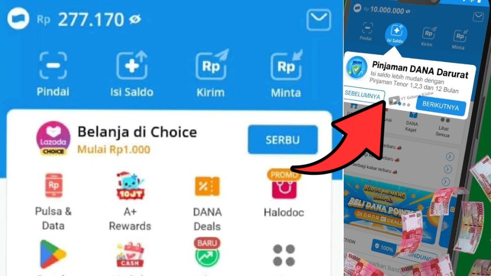 Cara Pinjam Saldo DANA Rp250 Ribu Tanpa KTP! Langsung Cair, Mudah dan Hitungan Menit, Cek Tutorialnya di Sini!