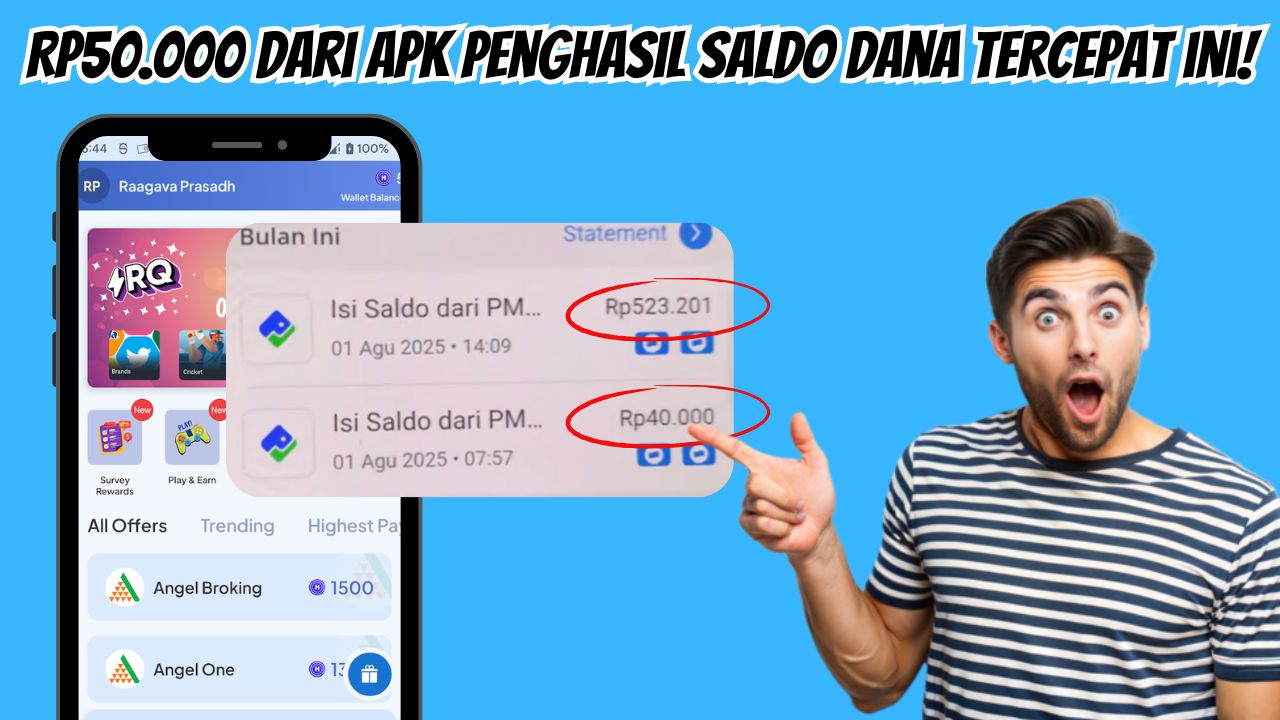 Klaim Rp50.000 Saldo Dana Gratis Setiap Hari Lewat Aplikasi Penghasil Saldo Dana Tercepat Ini! Begini Caranya