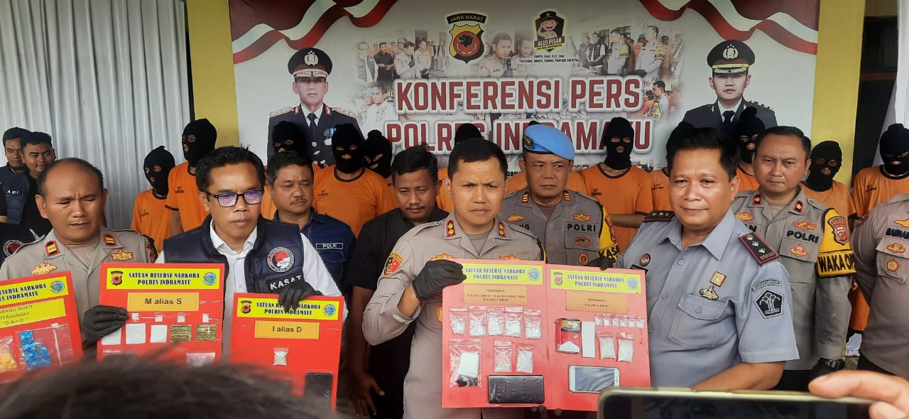 Satresnarkoba Berhasil Ungkap 18 Kasus Narkoba, Amankan 23 Pelaku dan Berhasil Sita Puluhan Gram Sabu