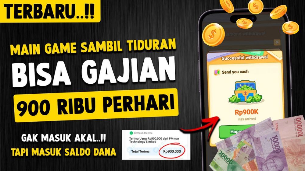 Main Game Dibayar! Dapat Saldo DANA Rp900 Ribu dari Aplikasi Penghasil Uang Tanpa Undang Teman, Auto Cuan!