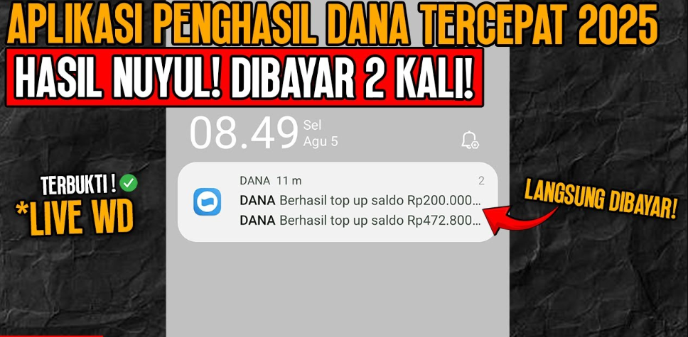 Jawab Pertanyaan Anak SD Dapat Saldo Gratis Rp472.000 Lewat APK Penghasil Saldo DANA Tanpa Modal Berikut
