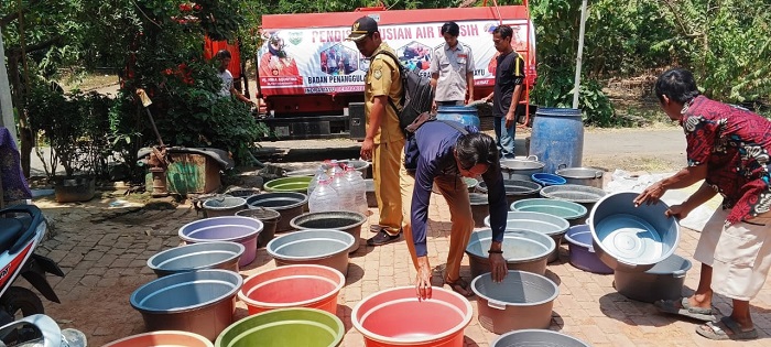 BPBD Empat Kali Kirim Air Bersih ke Tiga Desa Selama Agustus