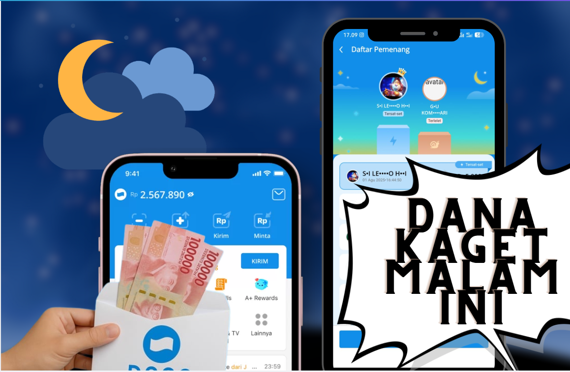 Siap-siap Saldo DANA Gratis Sebesar Rp400.000 Masuk ke Dompet Digital, DANA Kaget Malam Ini Berlaku 24 Jam