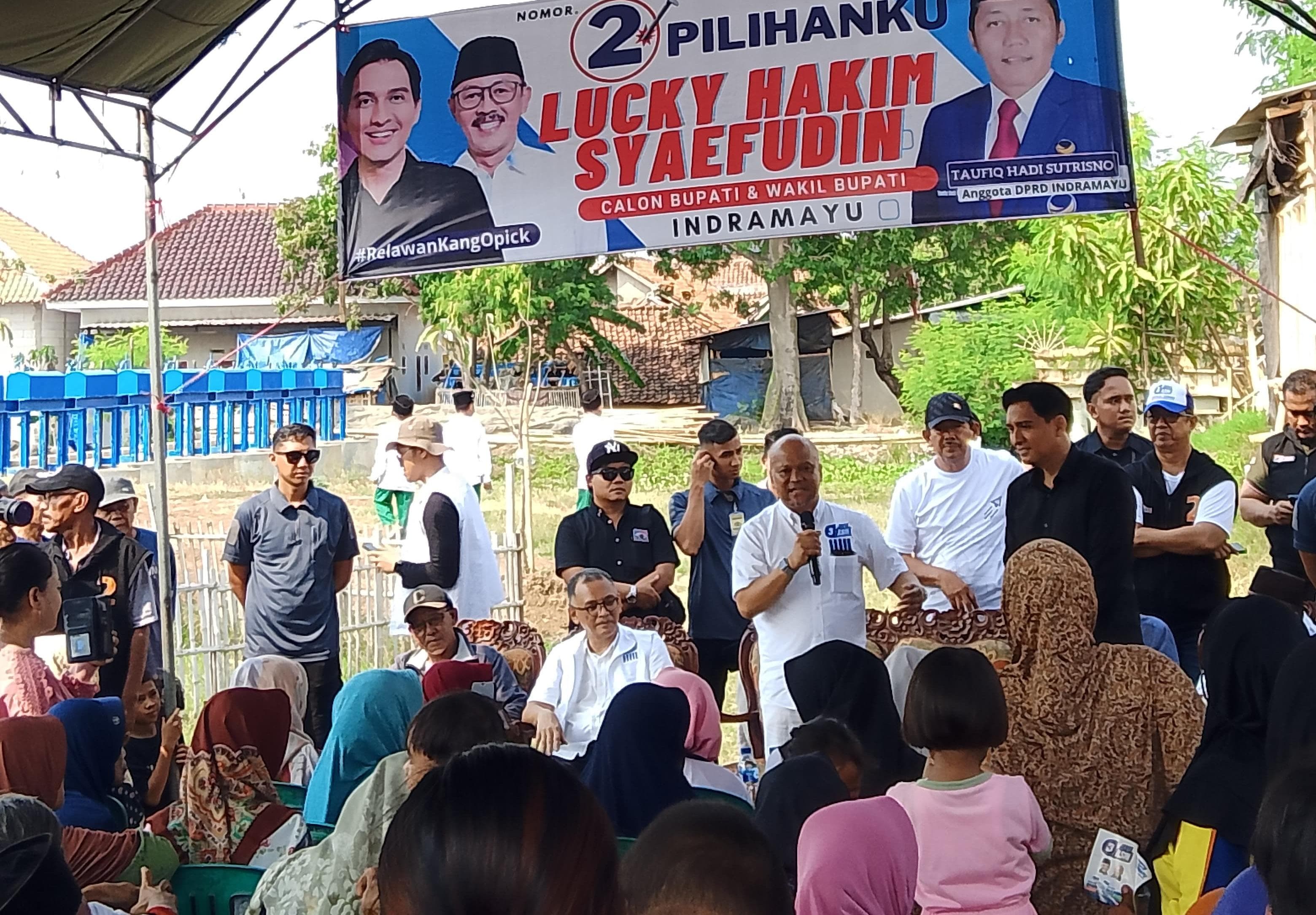 Lucky Hakim dan Ilham Habibie Kampanye di Cantigi, Tegaskan Komitmen Bangun Wilayah Industri 