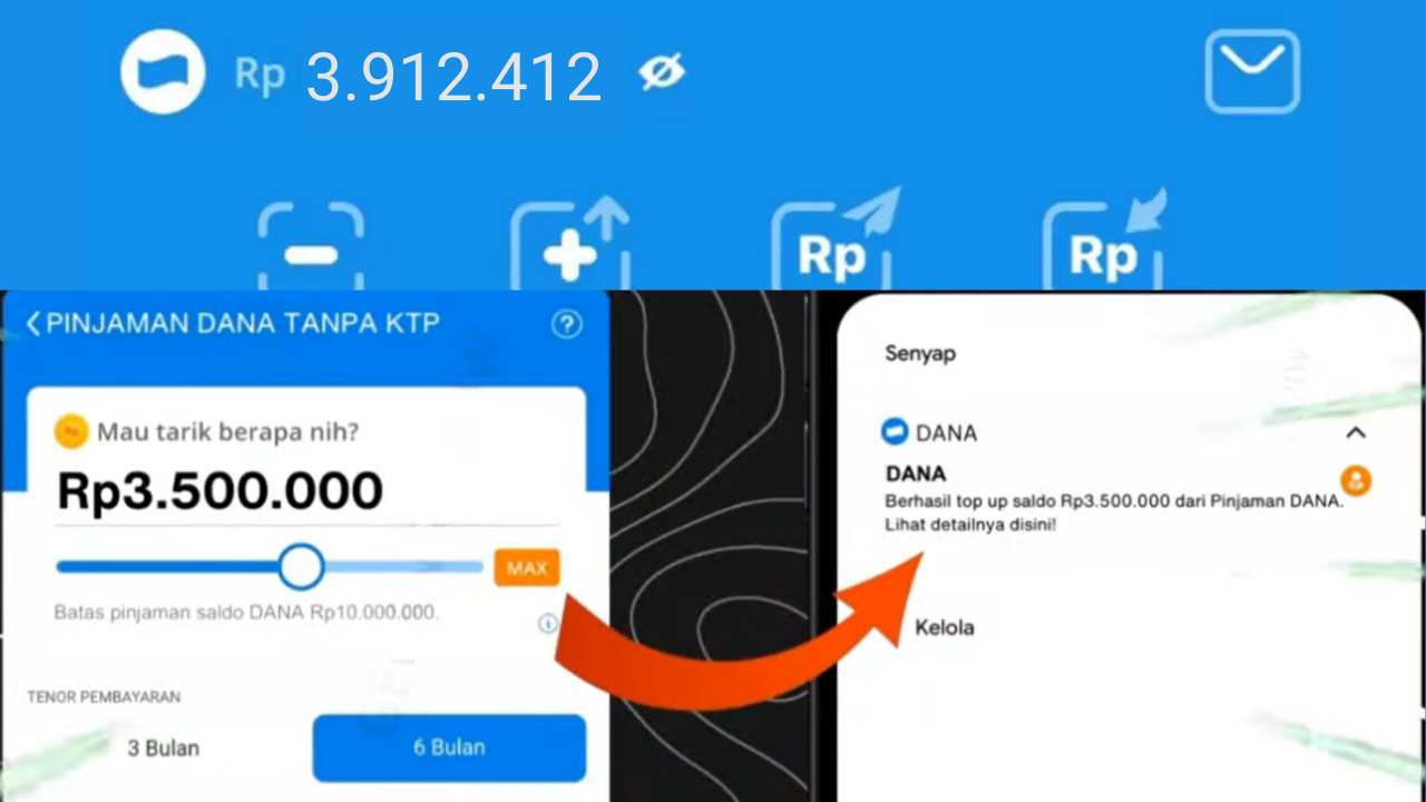 Gampang Banget! Modal KTP Dapat Rp3,5 Juta, Ini Cara Pinjam Saldo DANA Langsung Cair Tanpa Paylater