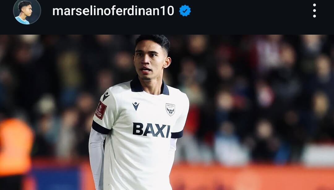 Ikuti Jejak Elkan Baggott, Marselino Tuntas Debut Bersama Oxford United Pada Ajang Piala FA