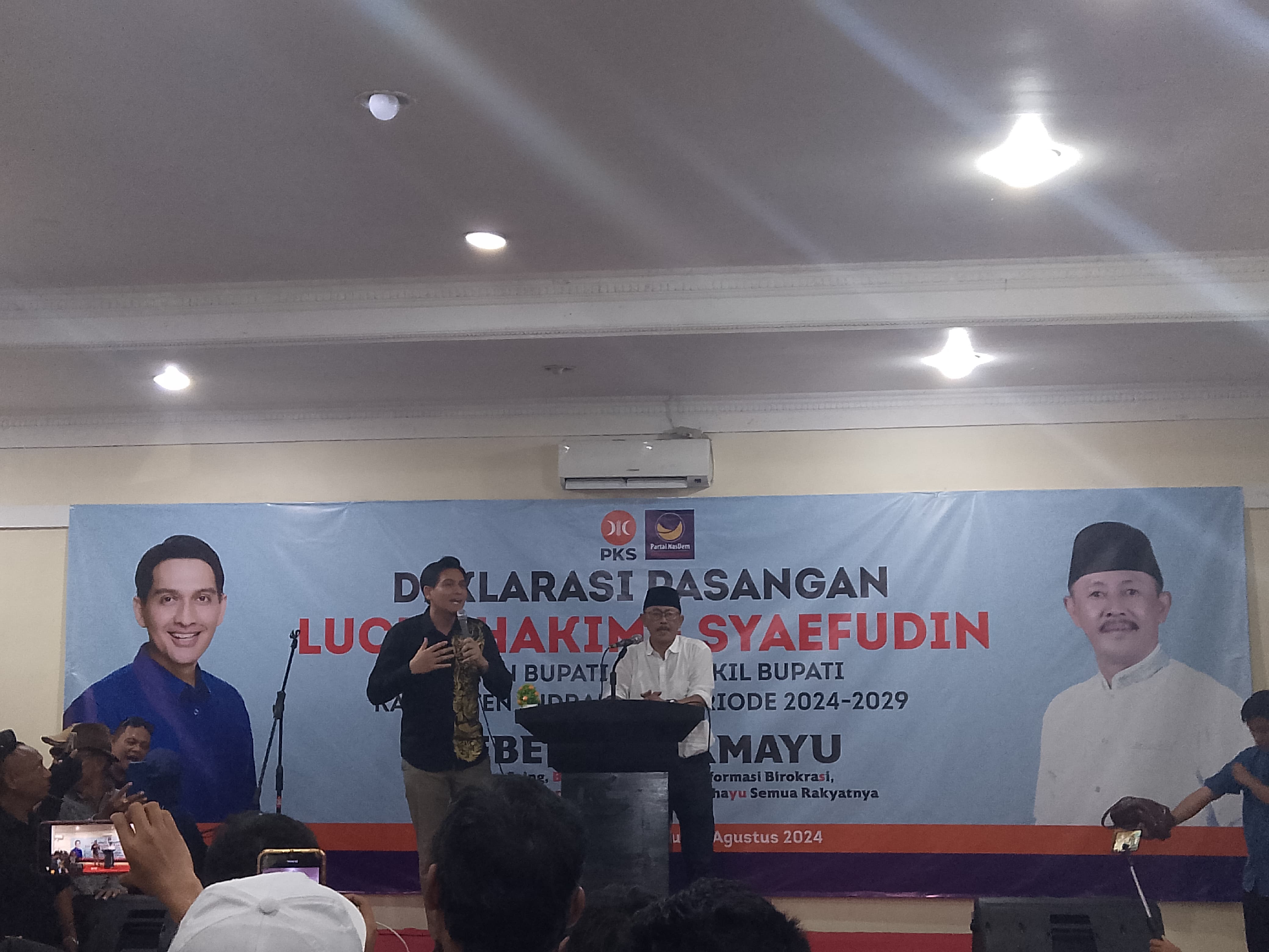 Lucky-Syaefudin Resmi Dideklarasikan untuk Pilkada Indramayu 2024