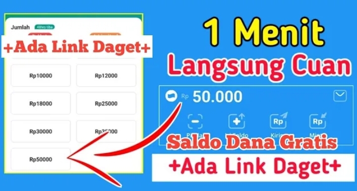 Cara Mudah Mendapatkan Saldo Dana Rp50.000 Ribu Gratis, dari Apk Terbaru 2025! Ada Link DANA Kaget Hari ini