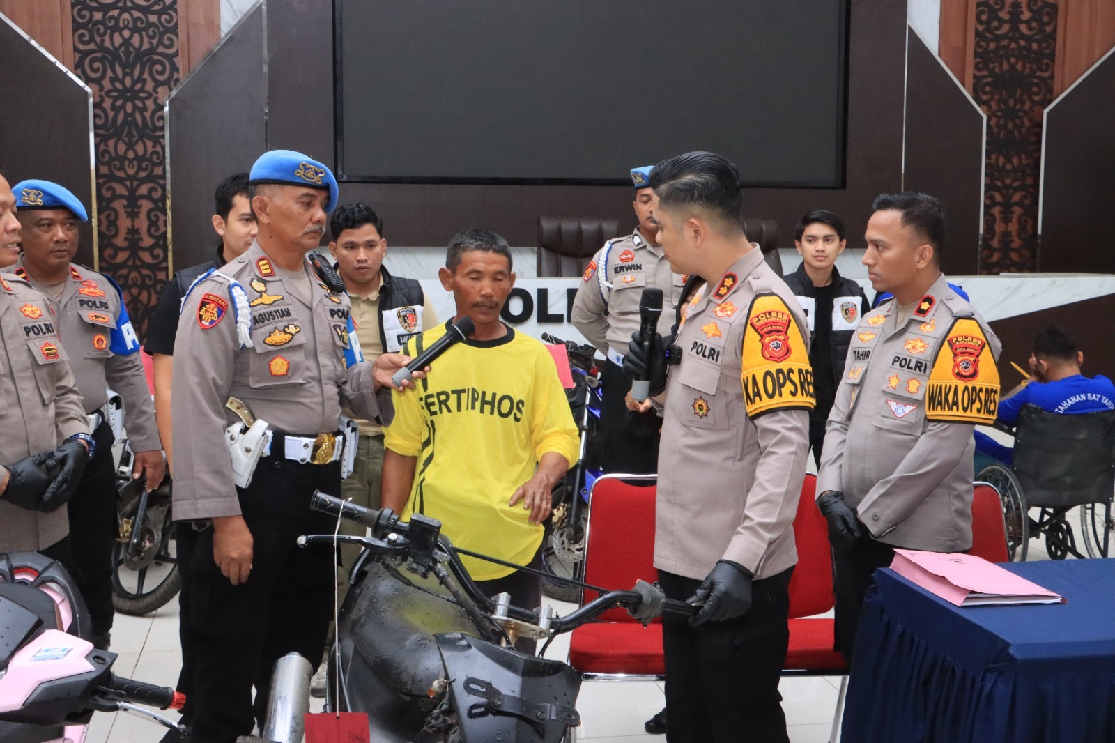 Ungkap Kasus Curanmor, Polisi Amankan Tiga Tersangka dan 7 Unit Sepeda Motor