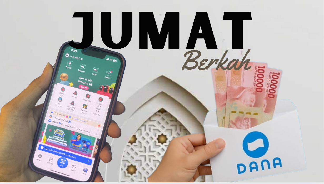 Cek Notifikasi Aplikasi DANA! Ada Saldo DANA Gratis Jumat Berkah Sebesar Rp250.000 yang Bisa Anda Klaim
