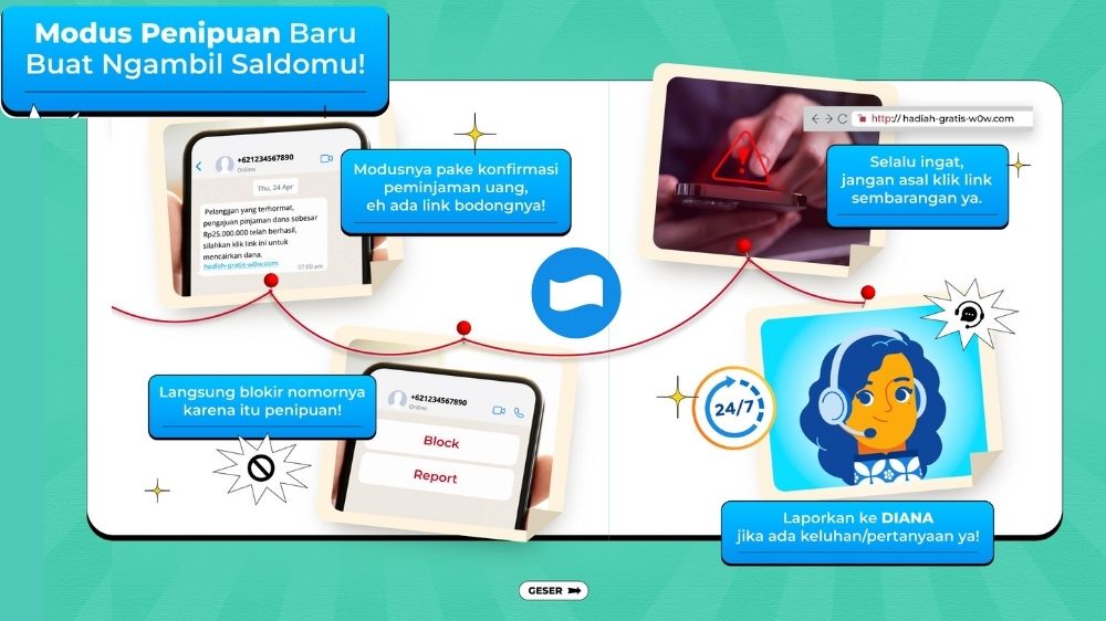 Jangan Asal Klik! Modus Baru Penipuan Berkedok Konfirmasi Pinjaman, Link Palsu Bisa Curi Saldo DANA Kamu