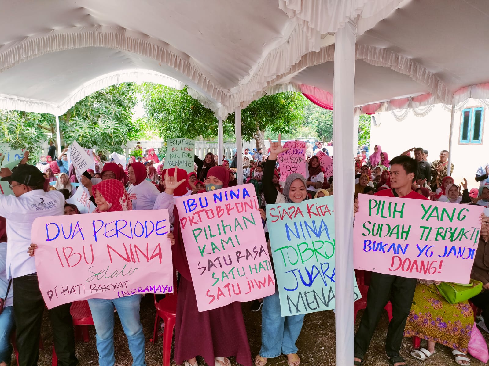 Dewa:  Paslon 02 Wong Sobud, Kantong Suara Dewa Kompak 80 Persen untuk Nina - Tobroni