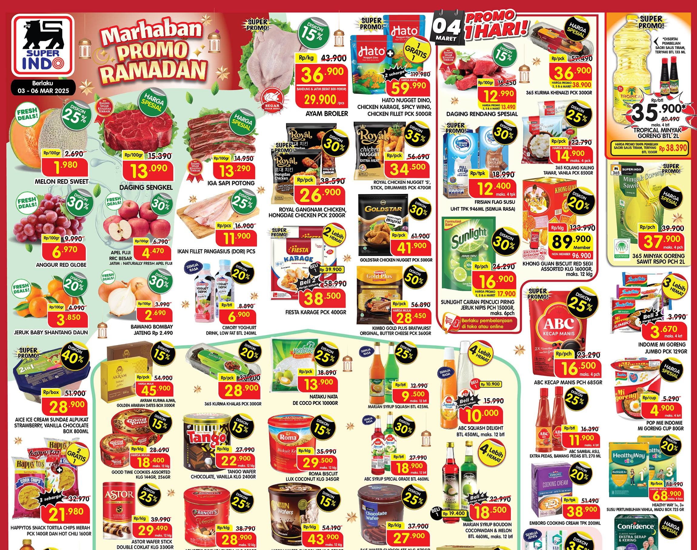 Promo JSM Superindo Spesial Ramadhan 3 Maret 2025: Minyak Goreng 2L dan Daging Ayam Rp30 Ribuan