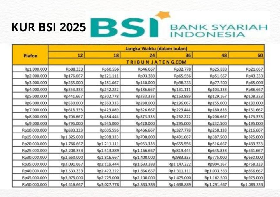 KUR Super Mikro BSI 2025: Solusi Modal Usaha Rp10 Juta, Bebas Riba dan Proses Gampang!