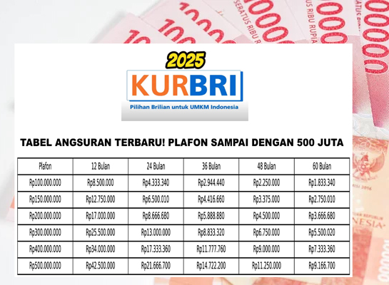Cicilan Hanya Rp3 Jutaan untuk Pinjaman KUR BRI 2025 Rp100 Juta Tenor 3 Tahun: UMKM Pasti Hepi