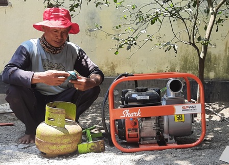 Lebih Irit, Petani Pilih Pakai Pompa Air Berbahan Gas