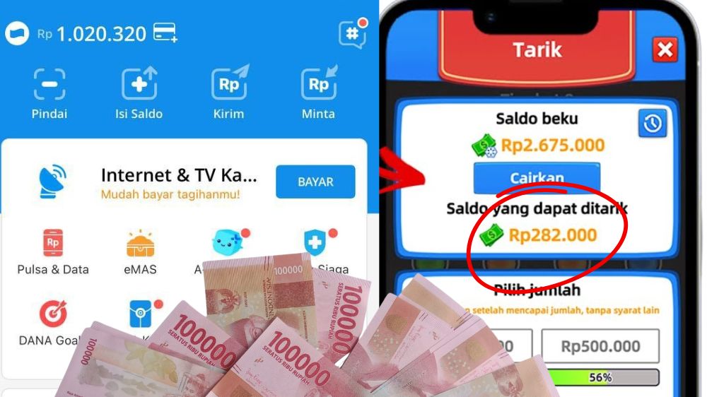 Cuma Pindahin Bola, Saldo DANA Rp282 Ribu Cair dalam 5 Menit! Gimana Caranya?