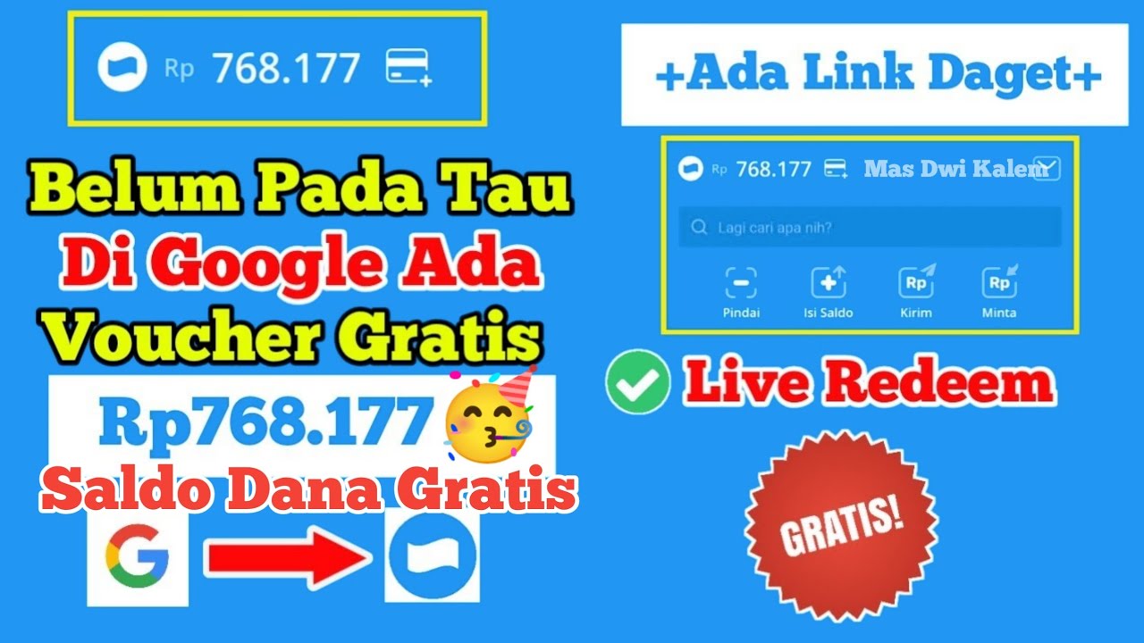 Klaim Saldo Dana Gratis Rp768.177 Tanpa Undang Teman Cuma Modal Link Pendek dan Akses Google Chrome