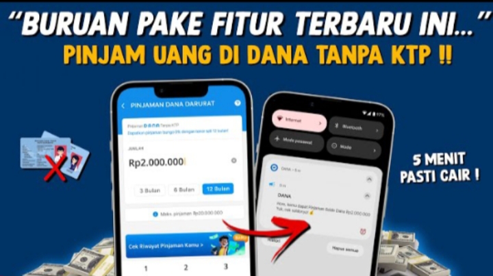 Tanpa KTP Bebas Bunga, 5 Menit Cair! Begini Cara Pinjam Saldo DANA Rp2.000.000, Cek Cara & Tipsnya Berikut Ini