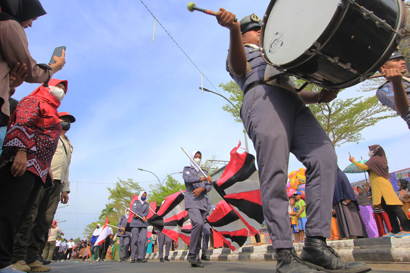 Kirab Kebangsaan Merah Putih di Indramayu Berlangsung Meriah