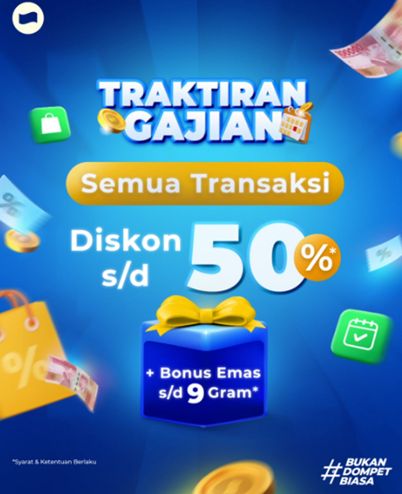 Bisa Dapat Emas Sampai 9 Gram! Buruan Ikutan Event Traktiran Gajian Di Aplikasi Dana! Ini Dia Linknya!