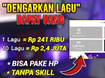 Dapat Saldo DANA Gratis Hingga Rp241 Ribu dari Dengerin Musik, Cara Dapat Uang dari Internet!