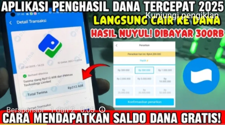 Buruan Klaim! Saldo DANA Gratis Rp300 Ribu Langsung Cair Ke E-Wallet, Simak Caranya Berikut!