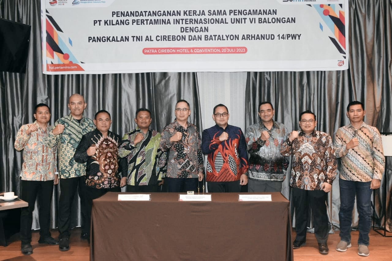 Utamakan Aspek Keamanan, RU VI Balongan  Kerja Sama dengan Arhanud 14/PWY dan Lanal Cirebon