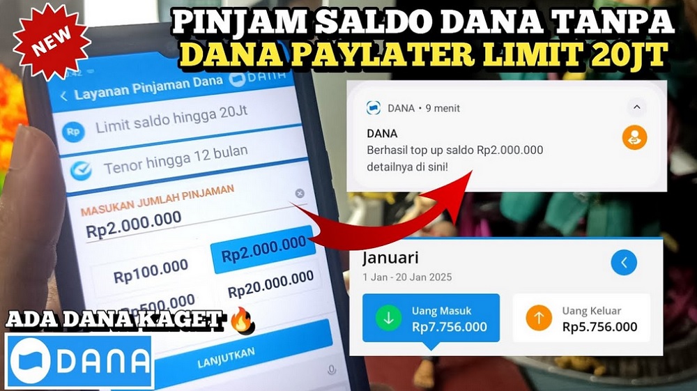500.000 Rupiah Langsung Cair Tanpa Perlu KTP, Ini Cara Pinjam Saldo DANA Terbaru 2025 Termudah dan Cepat