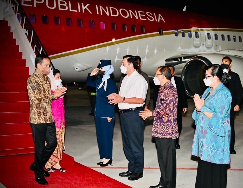 Tiba di Bali, Rombongan Presiden Jokowi Tinjau Kesiapan KTT G20