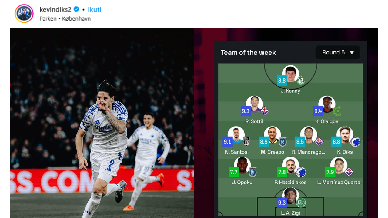 Bikin Bangga! Jadi Pemain Indonesia Pertama,Kevin Diks Masuk Team of The Week Europa Conference League Pekan 5