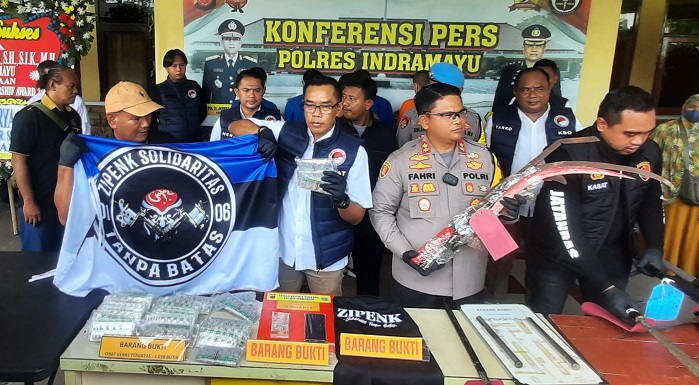 Polres Indramayu Tangkap Anggota dan Tiga Ketua Geng Motor, Sita Senjata Tajam