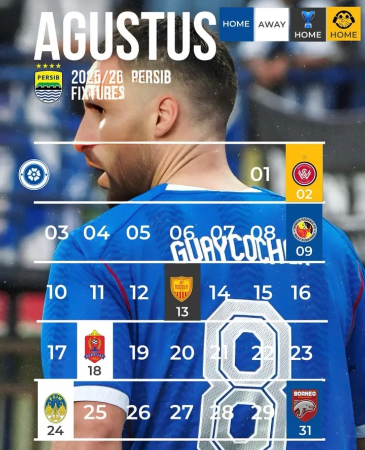 Tantangan Berlapis! Jadwal Persib Agustus 2025, Hadapi 5 Laga Penting Termasuk Duel Penentuan Nasib di ACL 2