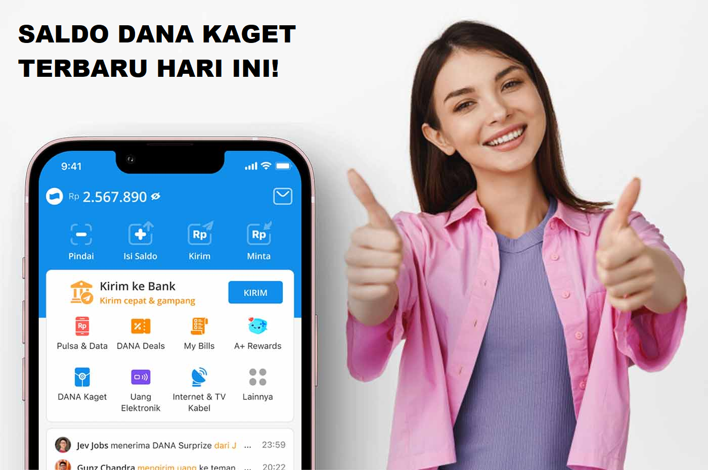 Ambil Sekarang! Saldo Dana Kaget Sebesar Rp250.000 Menunggu Kamu, Jangan Sampai Kelewat, Cuma Sampai Hari Ini!