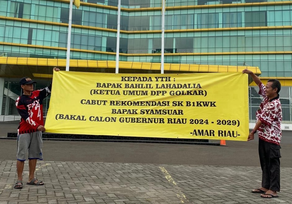 Aliansi Mahasiswa Desak Golkar Cabut Rekomendasi Syamsuar sebagai Bakal Calon Gubernur Riau