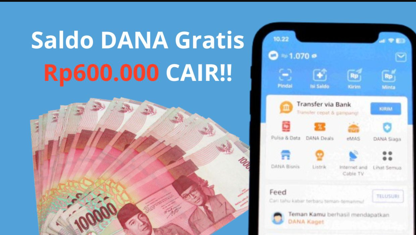 Selamat! Anda Bisa Ditransfer Rp300.000 Berkali-kali, Langsung Cair Saldo DANA dari Aplikasi Penghasil Uang