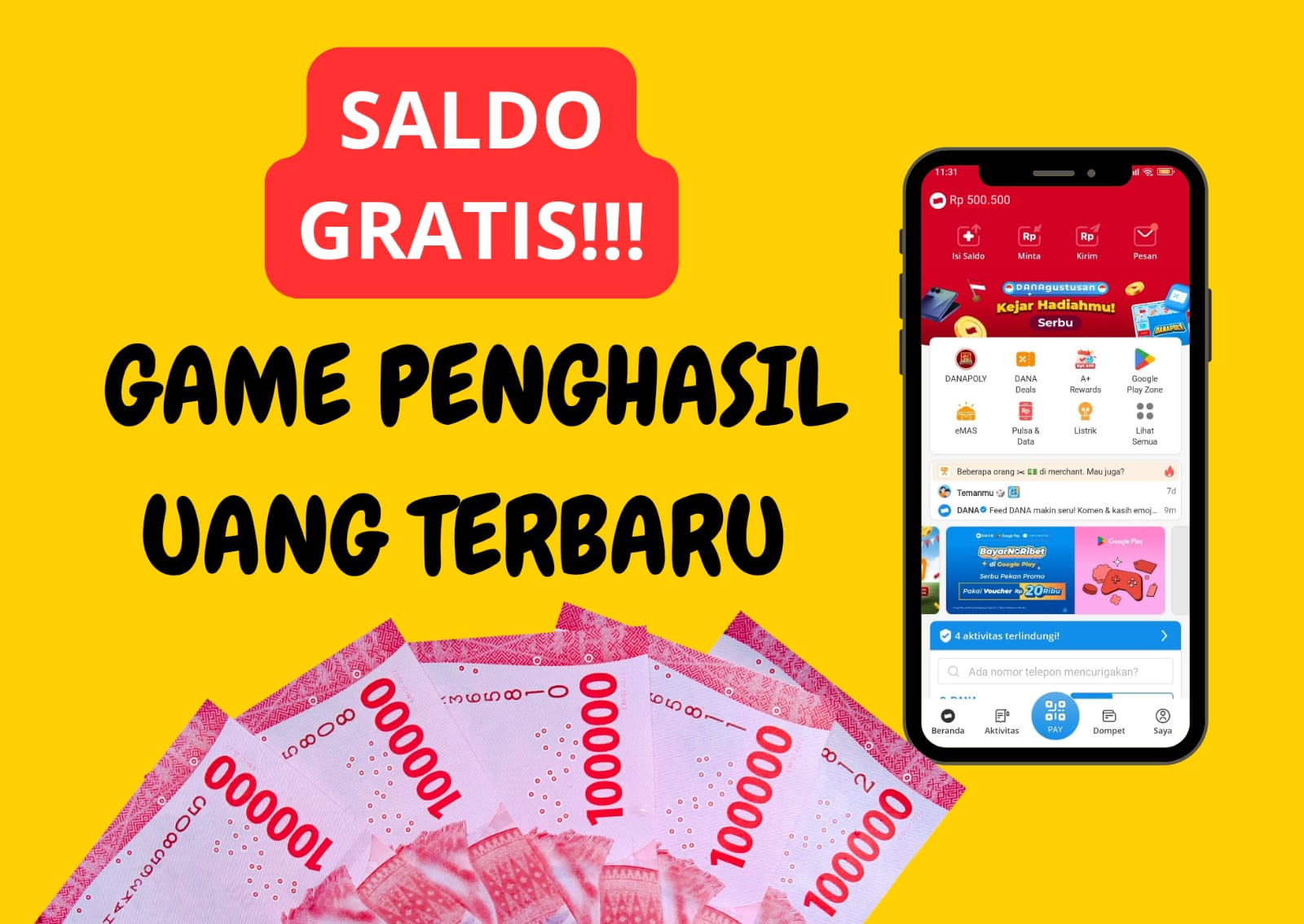 Legit Banget! Game Ini Terbukti Membayar Saldo Dana Hingga Rp340.000 Ribu, Begini Caranya!