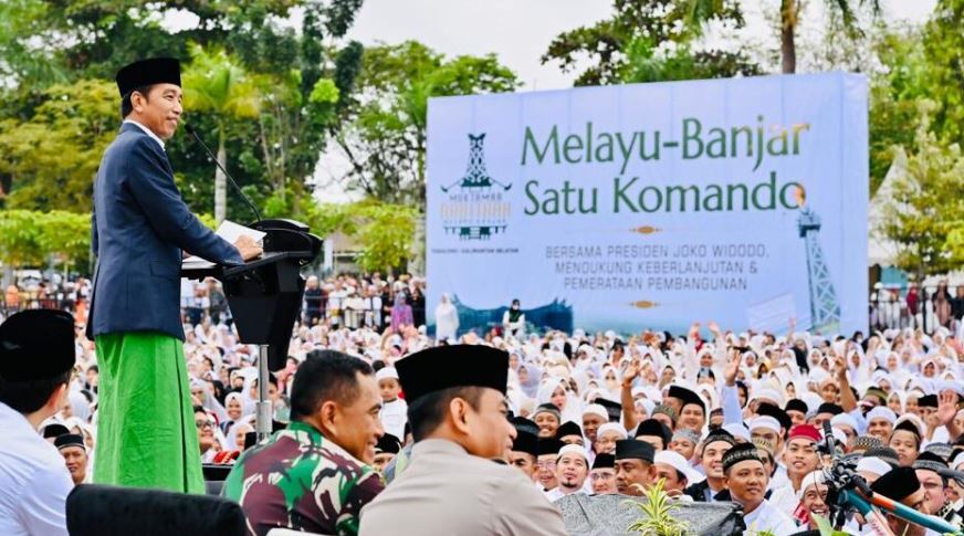 Menjaga Kelestarian Adat dan Budaya Begitu Pesan Jokowi Saat Menghadiri Doa Bersama Rabithah Melayu-Banjar