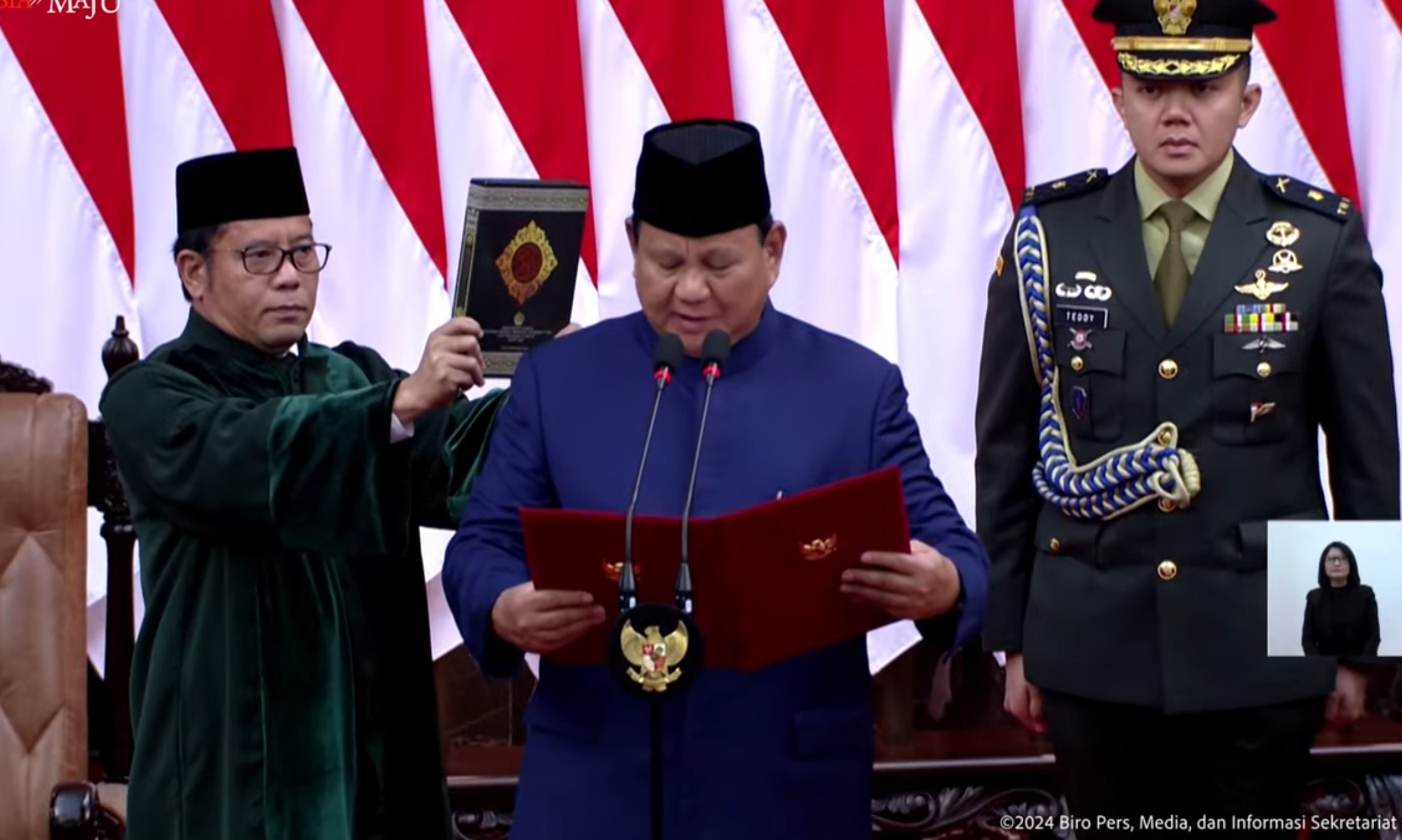 SAH! Presiden Wakil Presiden RI 2024 - 2029 Dijabat Prabowo Subianto - Gibran Rakabuming Raka