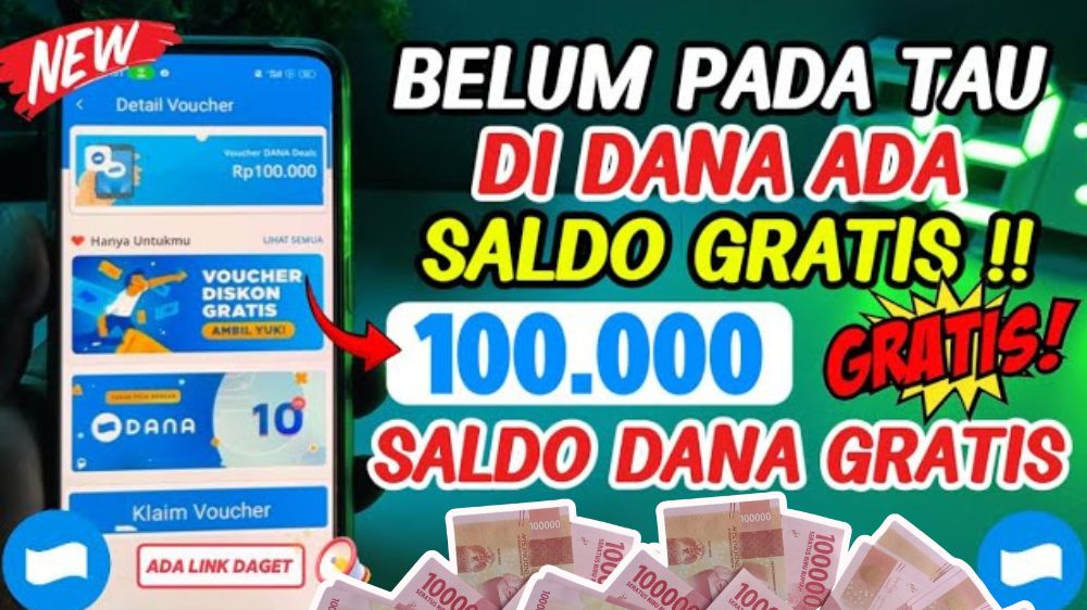 Cuma Klik dan Share! Cara Dapat Saldo DANA Sampai Rp100.000 Langsung Masuk ke Dompet Digital Kamu!