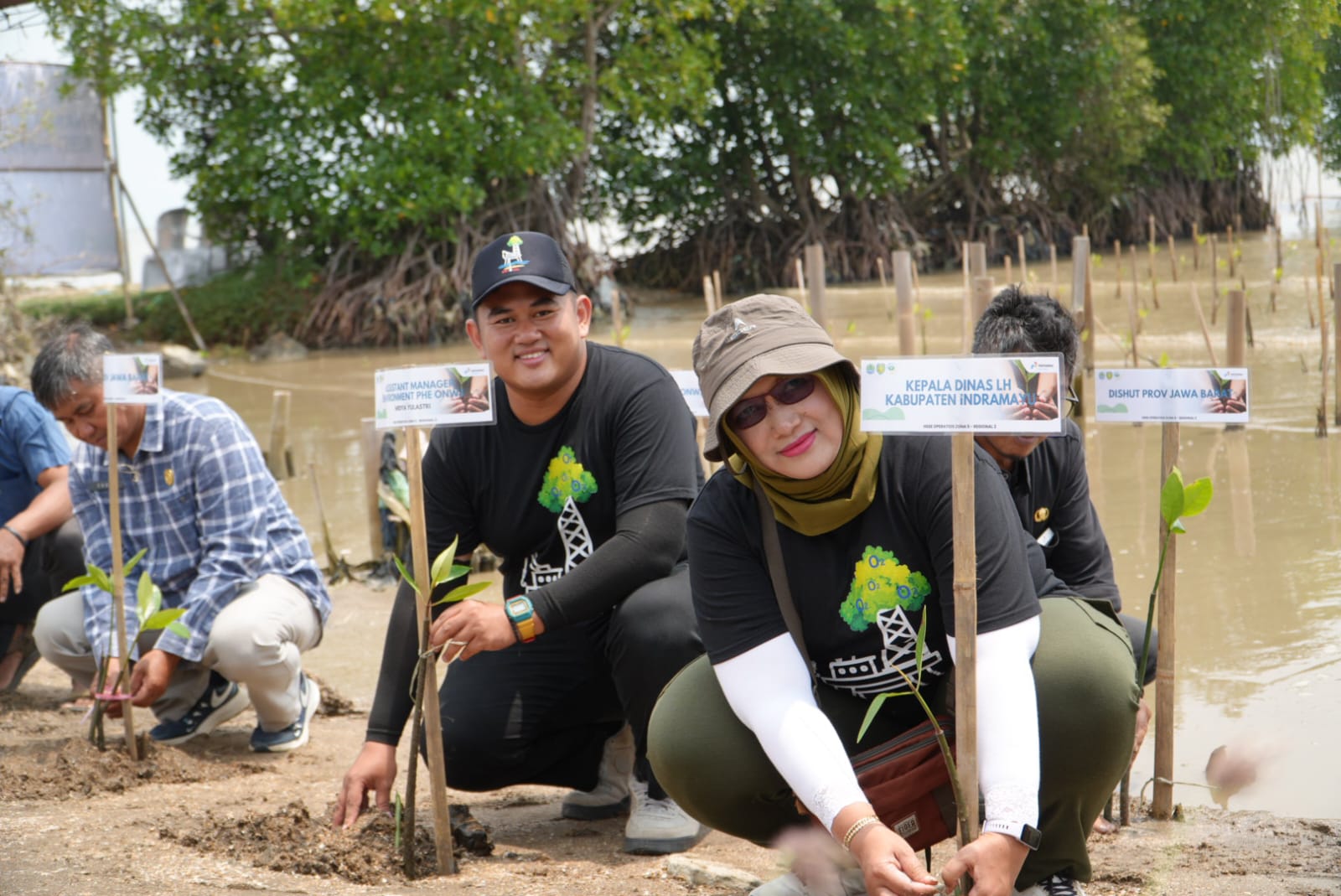 PHE ONWJ Tanam 10 Ribu Mangrove di Dua Titik Kritis Indramayu