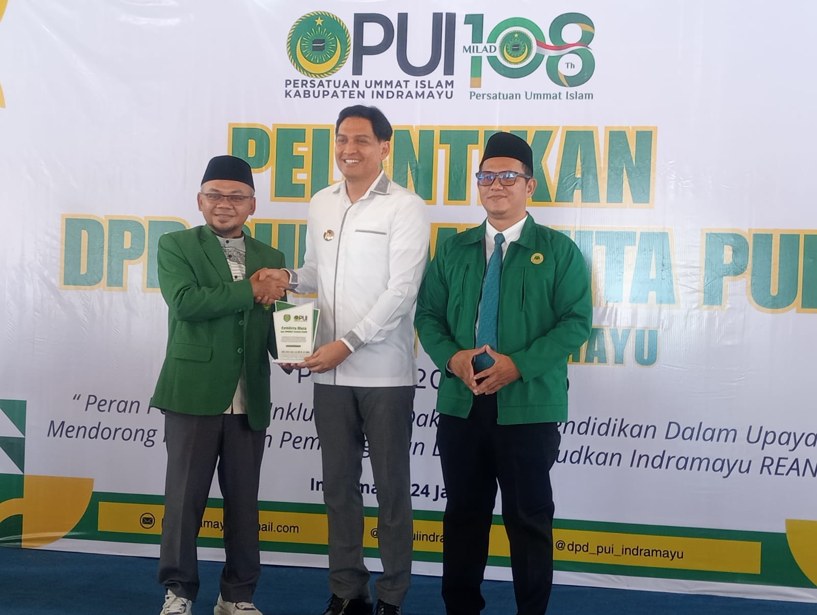 Pengurus DPD PUI dan Wanita PUI Dilantik, Ajak Dukung Bupati Lucky 