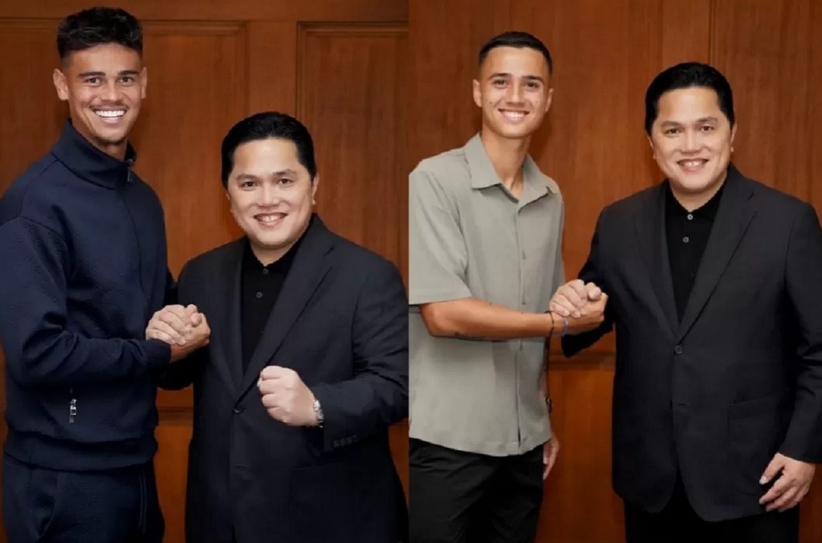 Erick Thohir Umumkan Mees Hilgers dan Eliano Reijnders Bahwa Permohonan Naturalisasi Segera di Sahkan Jokowi