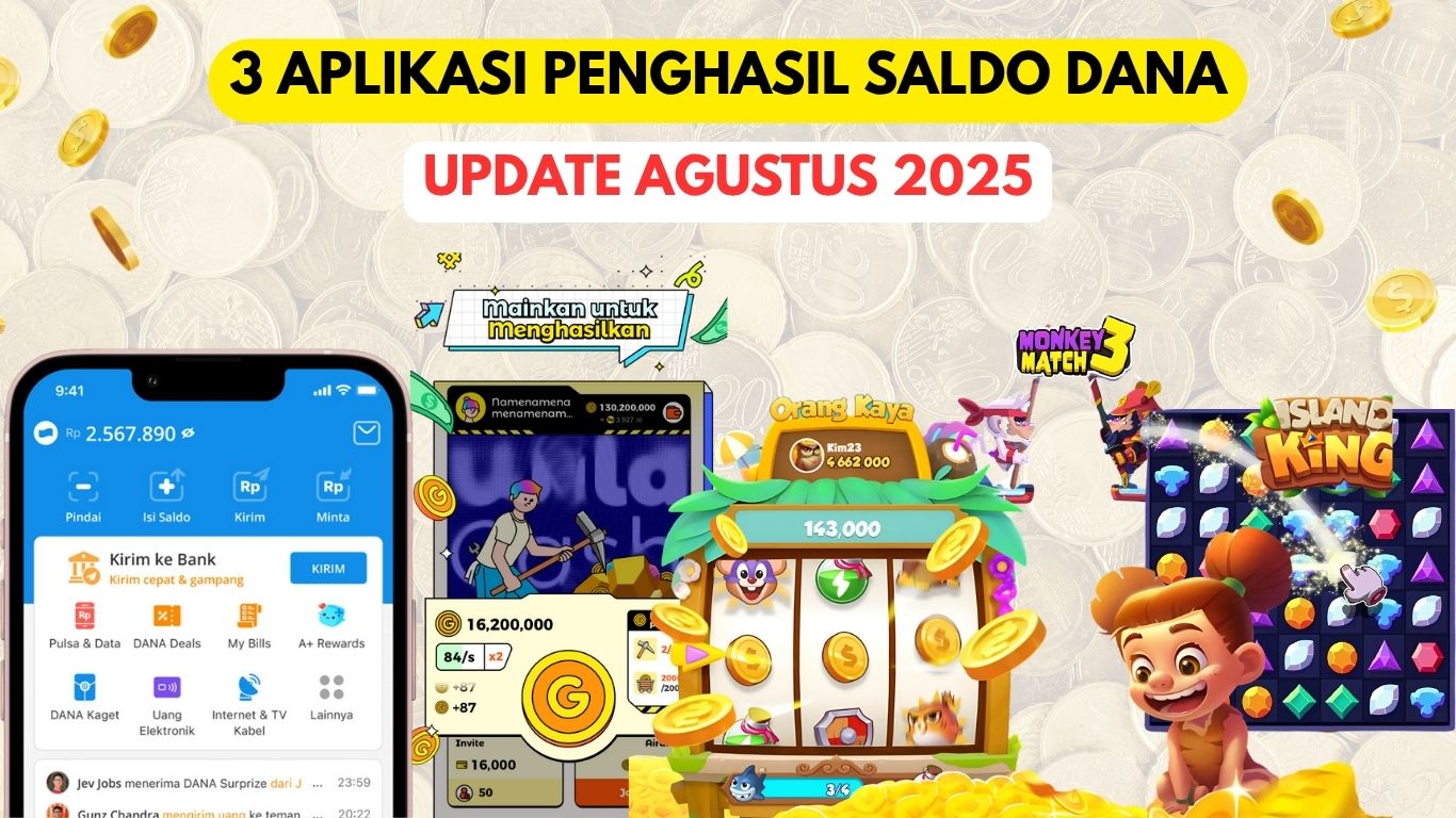 Auto Cuan Dapat Dana Gratis Dari Main Game! Update 3 Game Penghasil Cuan Terbaru Agustus 2025!