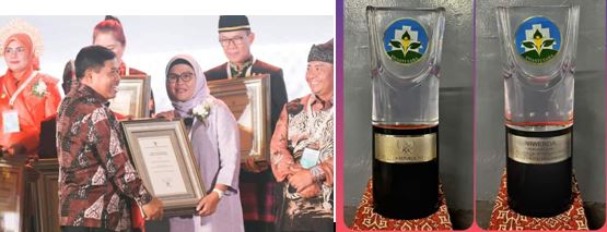 Bupati Nina Raih Penghargaan Kabupaten Sehat Swasti Saba Wiwerda 