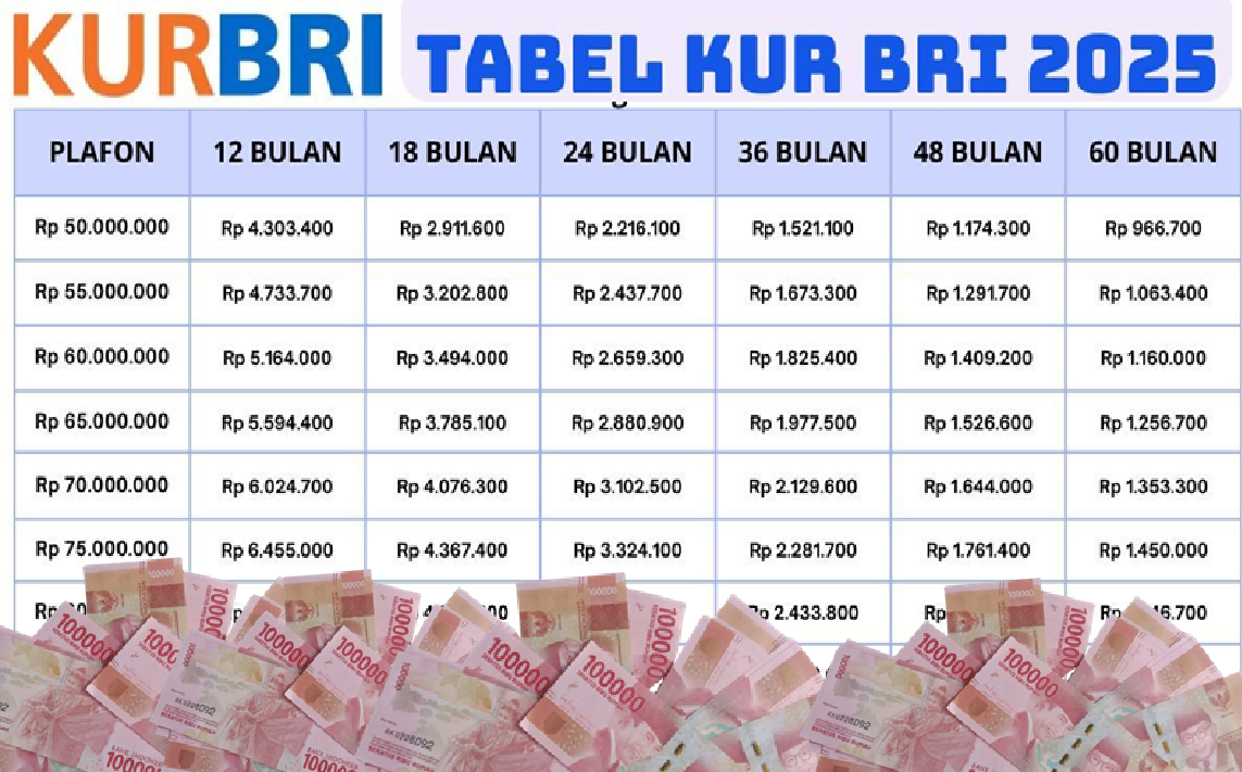 Update Syarat Terbaru KUR BRI 2025: Spesial Pinjaman Rp50 Juta Lengkap Dengan Skema Angsuran Terbaru!